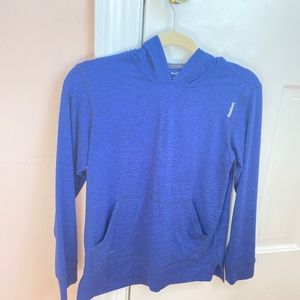 comfortable deep blue hoodie
